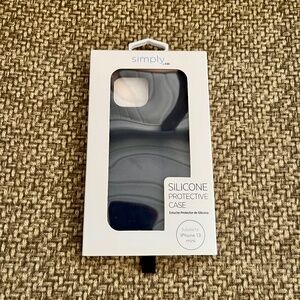 Simply silicone protective case for iPhone 13 mini Color: Navy